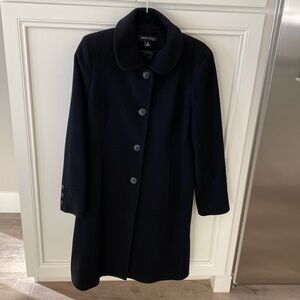 Vintage Anne Klein lambs wool/cashmere single breasted women’s coat size 10